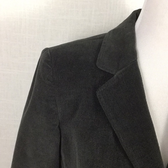 NWOT Rafaella olive-green-grey corduroy blazer - Picture 2 of 10